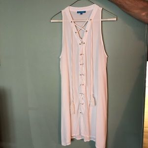 “Blue Island” White Beach Dress